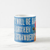 Heute bin ich glücklicher als eine Huhn-Tasse Kaffeetasse (Mittel)