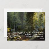 Heute bin ich klug zitieren Natur Landschaft Postkarte (Vorne/Hinten)