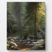 Heute bin ich klug zitieren Natur Landschaft Table Fotoplatte (Vorderseite)