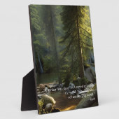 Heute bin ich klug zitieren Natur Landschaft Table Fotoplatte (Seite)