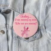 Heute bin ich vermisst in Rosa Button (Beispiel)