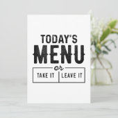 Heute Dankeskarte (Stehend Vorderseite)