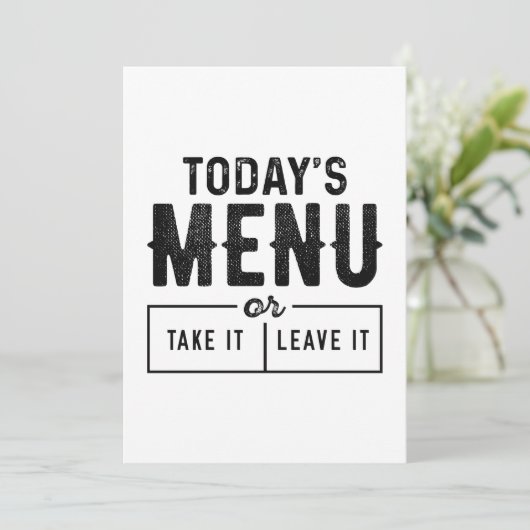 Heute Dankeskarte (Stehend Vorderseite)