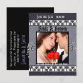 Heute der beste Preis! Save the Date mit Ihrem Fot Ankündigungspostkarte (Vorne/Hinten)