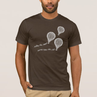 Heute der Mond, Morgen der Sonnenballon auf dunkle T-Shirt