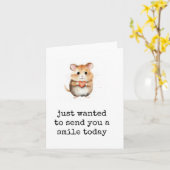 Heute ein Lächeln, denken Sie an Ihre Karte (Gelbe Blume)