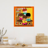 Heute ein Leader, morgen ein Leader-Klassenposter Poster (Küche)