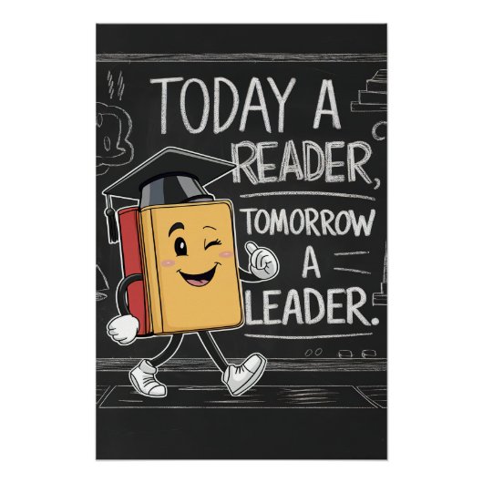 Heute ein Leser, Morgen ein Leader Poster (Vorderseite)
