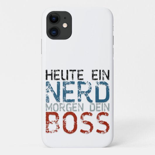 Heute ein Nerd, morgen dein Boss Case-Mate iPhone Hülle (Rückseite)