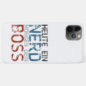 Heute ein Nerd, morgen dein Boss Case-Mate iPhone Hülle (Rückseite (Horizontal))