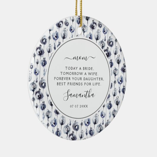 Heute eine Brautmutter des Fotos der Braut Keramik Ornament (Rechts)