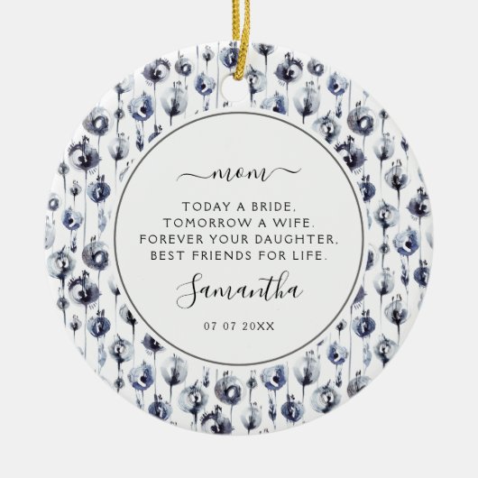 Heute eine Brautmutter des Fotos der Braut Keramik Ornament (Vorne)