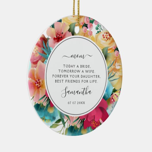 Heute eine Brautmutter des Fotos der Braut Keramik Ornament (Rechts)