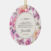 Heute eine Brautmutter des Fotos Florals Keramik Ornament (Rechts)