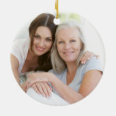 Heute eine Brautmutter des Fotos Florals Keramik Ornament (Hinten)