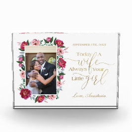 Heute eine Ehefrau, immer dein kleines Girl-Flora- Fotoblock