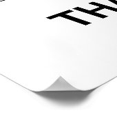 Heute etwas tun, das Ihr zukünftiges Selbst nicht  Poster (Ecke)