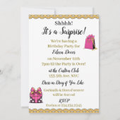 Heute feiern wir Ihren Geburtstag | Drag Queen Einladung (Rückseite)