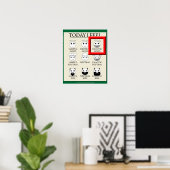 Heute fühle ich mich chaotisch gut poster (Heimbüro)