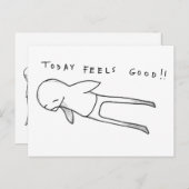 heute fühlt sich gut an! postkarte (Vorne/Hinten)