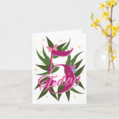 Heute fünf karte (Gelbe Blume)