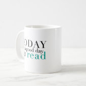 Heute gelesen kaffeetasse (Vorderseite Links)