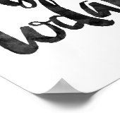 Heute genießen poster (Ecke)