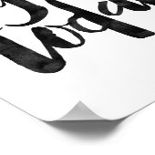 Heute genießen poster (Ecke)