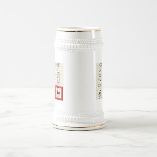 Heute glaube ich chaotischem Übel Bierglas (Mittel)