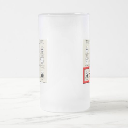 Heute glaube ich gesetzlichem Übel Mattglas Bierglas (Mittel)