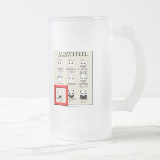 Heute glaube ich gesetzlichem Übel Mattglas Bierglas (Rechts)