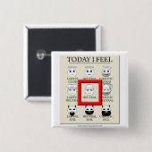 Heute glaube ich neutraler Person Button (Vorne & Hinten)