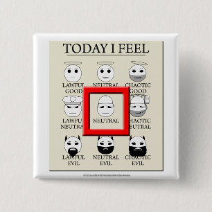 Heute glaube ich neutraler Person Button