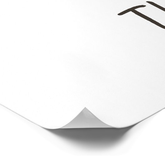 Heute | Habe eine harte Zeit Poster (Ecke)