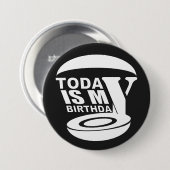 Heute habe ich Geburtstag Button (Vorne & Hinten)