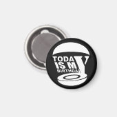 Heute habe ich Geburtstag Magnet (Vorderseite/Rückseite)
