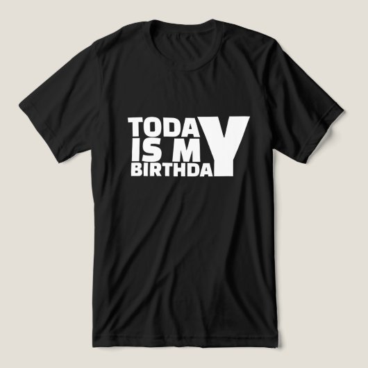 Heute habe ich Geburtstag Tri-Blend Shirt (Design Vorderseite)