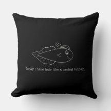 Heute habe ich Haare wie eine Rennkaulquappe