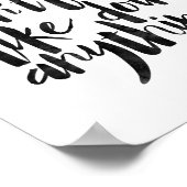 Heute habe ich keine Lust, etwas zu tun Poster (Ecke)