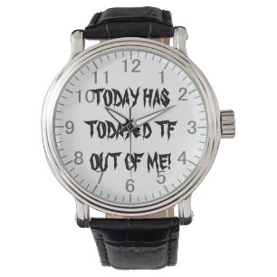 Heute hat heute TF aus mir herausgeholt! Gothic-Sc Armbanduhr