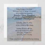 Heute heirate ich meine beste Friend Beach Hochzei Einladung (Vorne/Hinten)