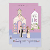 Heute heirate ich meinen besten Freund Einladung (Vorne/Hinten)