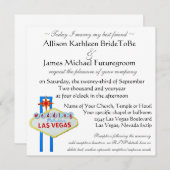 Heute heirate ich meinen besten Freund in Las Vega Einladung (Vorne/Hinten)