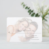 Heute heirate ich meinen Freund Wedding RSVP (Stehend Vorderseite)