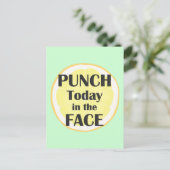 Heute im Gesicht Postkarte Inspiration (Stehend Vorderseite)