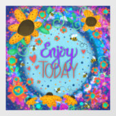 Heute "Inspirivity"-Fensterheber Fensteraufkleber (Blatt)