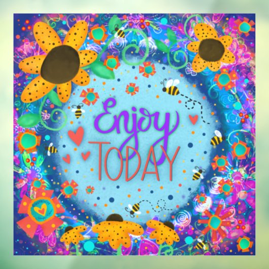 Heute "Inspirivity"-Fensterheber Fensteraufkleber (Blatt 3)