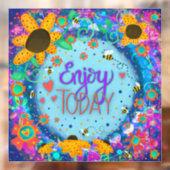 Heute "Inspirivity"-Fensterheber Fensteraufkleber (Blatt 2)