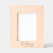 Heute ist alles möglich geätzte rahmen (Vorderseite)