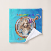 Heute ist alles Que - Alice im Wunderland Badhandtuch Set (Waschlappen)